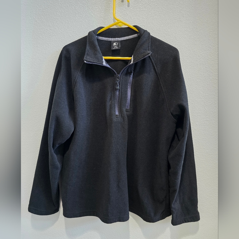 Starter 3/4 zip sweatshirt size medium
